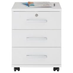 Rollcontainer VANCOUVER In Weiß Mit 3 Schubladen -Berühmt Möbel 51123 1