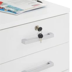 Rollcontainer VANCOUVER In Weiß Mit 3 Schubladen -Berühmt Möbel 51123 3