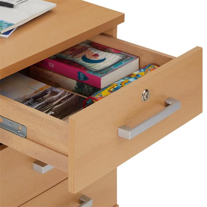 Rollcontainer VANCOUVER In Buchefarben Mit 3 Schubladen 4 Rollcontainer VANCOUVER In Buchefarben Mit 3 Schubladen – Bild 4