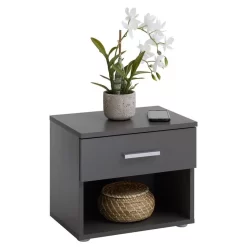 Nachttisch MARY In Anthrazit Mit 1 Schublade