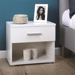 Nachttisch MARY Im 2er Set In Hochglanz Weiß 6 Nachttisch MARY Im 2er Set In Hochglanz Weiß -Berühmt Möbel 51143 1 N1