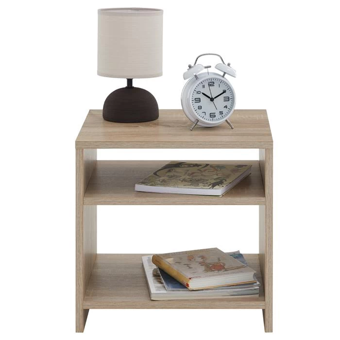 Beistelltisch ALMERIA Sonoma Eiche Mit 2 Fächern 2 Beistelltisch ALMERIA Sonoma Eiche Mit 2 Fächern – Bild 2