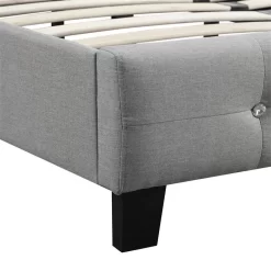 Polsterbett OKLAHOMA 120x200 Cm, Stoff In Grau -Berühmt Möbel 51203 3 N