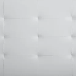 Polsterbett LIVERPOOL 90x200 Cm, Kunstleder Weiß -Berühmt Möbel 51261 3