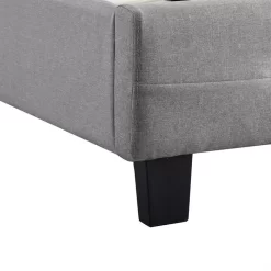 Polsterbett OHIO 90 X 200 Cm Inkl. Lattenrost In Grau 9 Polsterbett OHIO 90 X 200 Cm Inkl. Lattenrost In Grau -Berühmt Möbel 51264 4