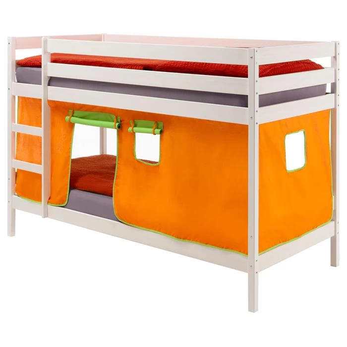 Etagenbett FELIX Kiefer Massiv,inkl.Vorhang 1 Etagenbett FELIX Kiefer Massiv,inkl.Vorhang