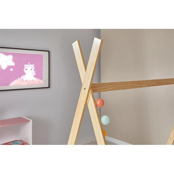 Tipibett Hausbett ELIN 90 X 200 Cm Aus Kiefer In Natur 3 Tipibett Hausbett ELIN 90 X 200 Cm Aus Kiefer In Natur – Bild 3