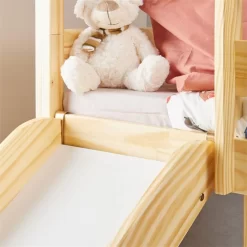 Hochbett Mit Rutsche BENNY Natur -Berühmt Möbel 7014 AC4