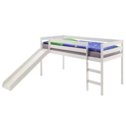 Hochbett Mit Rutsche BENNY Weiß