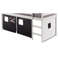 Vorhang CLASSIC, In Schwarz/weiss PIRAT