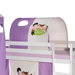 Tunnel PONY Für Spielbett In Lila/beige