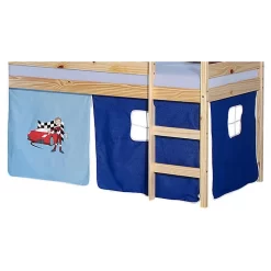 Vorhang AUTO, In Hellblau/dunkelblau