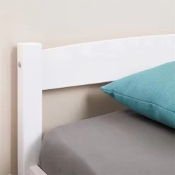 Massivholzbett Einzelbett FELIX 90x190 Cm Kiefer Weiß -Berühmt Möbel 7041 F AC5