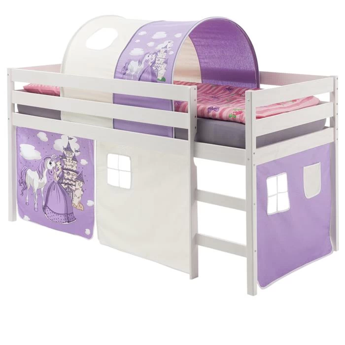 Hochbett ERIK Vorhang & Tunnel Prinzessin 1 Hochbett ERIK Vorhang & Tunnel Prinzessin