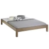 Futonbett TAIFUN Aus Kiefer Taupe In 140 X 190 Cm