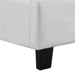Polsterbett KINGSTON 140x200 Cm, Kunstleder Weiß -Berühmt Möbel 71086 4