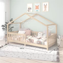 Hausbett LISAN In 90 X 200 Aus Massiver Kiefer In Natur 8 Hausbett LISAN In 90 X 200 Aus Massiver Kiefer In Natur -Berühmt Möbel 71310 AC2