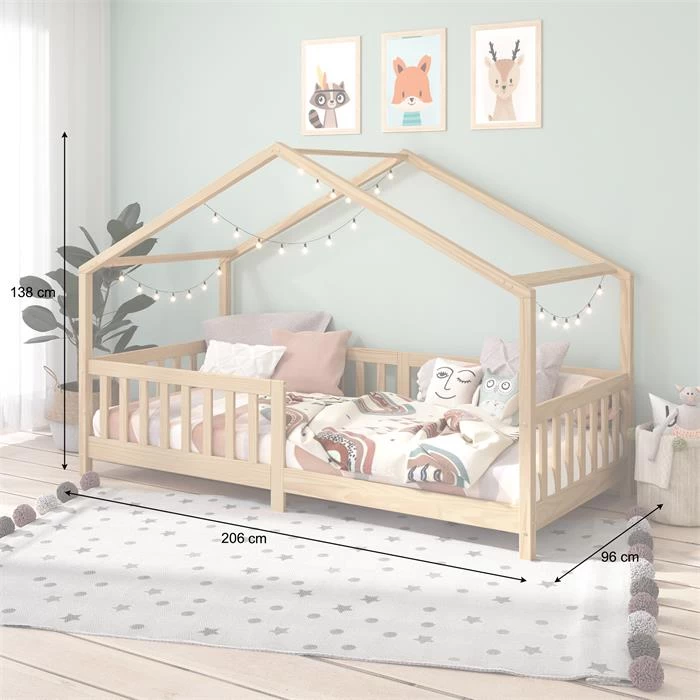 Hausbett LISAN In 90 X 200 Aus Massiver Kiefer In Natur 3 Hausbett LISAN In 90 X 200 Aus Massiver Kiefer In Natur – Bild 3