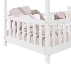 Hausbett LISAN In 90 X 200 Aus Massiver Kiefer In Weiß 10 Hausbett LISAN In 90 X 200 Aus Massiver Kiefer In Weiß -Berühmt Möbel 71311 5