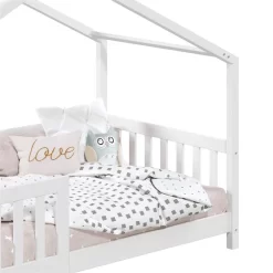 Hausbett LISAN In 90 X 200 Aus Massiver Kiefer In Weiß 11 Hausbett LISAN In 90 X 200 Aus Massiver Kiefer In Weiß -Berühmt Möbel 71311 6