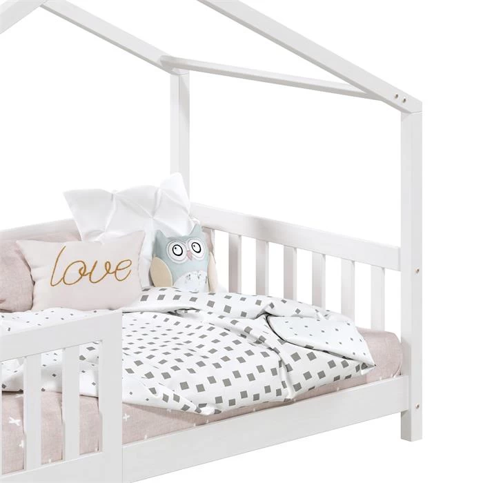 Hausbett LISAN In 90 X 200 Aus Massiver Kiefer In Weiß 6 Hausbett LISAN In 90 X 200 Aus Massiver Kiefer In Weiß – Bild 6