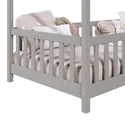 Hausbett LISAN In 90 X 200 Aus Massiver Kiefer In Grau -Berühmt Möbel 71312 4