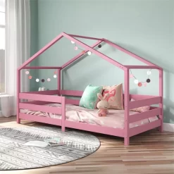 Hausbett RENA In 90 X 200 Cm Mit Rausfallschutz In Rosa -Berühmt Möbel 71323 AC0