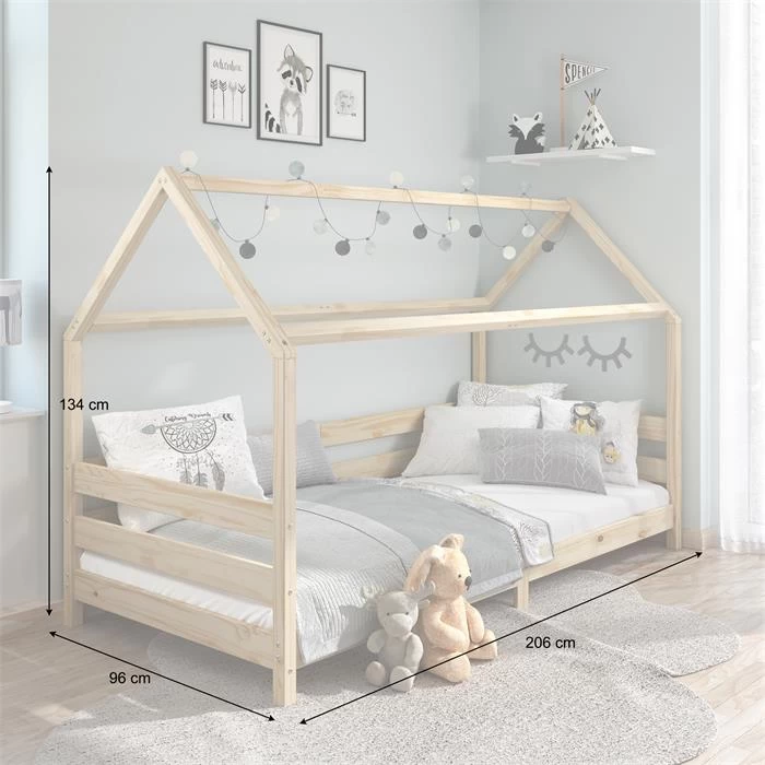 Hausbett FINA In 90 X 200 Cm Aus Massiver Kiefer Natur 3 Hausbett FINA In 90 X 200 Cm Aus Massiver Kiefer Natur – Bild 3