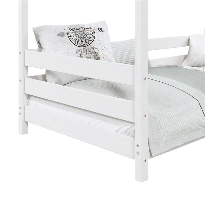 Hausbett FINA In 90 X 200 Cm Aus Massiver Kiefer In Weiß 5 Hausbett FINA In 90 X 200 Cm Aus Massiver Kiefer In Weiß – Bild 5