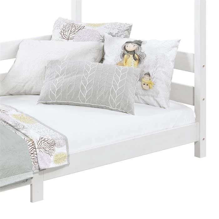 Hausbett FINA In 90 X 200 Cm Aus Massiver Kiefer In Weiß 6 Hausbett FINA In 90 X 200 Cm Aus Massiver Kiefer In Weiß – Bild 6