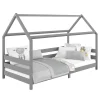 Hausbett FINA In 90 X 200 Cm Aus Massiver Kiefer In Grau