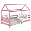 Hausbett FINA In 90 X 200 Cm Aus Massiver Kiefer In Rosa