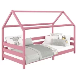 Hausbett FINA In 90 X 200 Cm Aus Massiver Kiefer In Rosa
