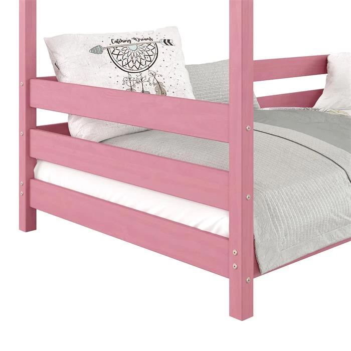 Hausbett FINA In 90 X 200 Cm Aus Massiver Kiefer In Rosa 5 Hausbett FINA In 90 X 200 Cm Aus Massiver Kiefer In Rosa – Bild 5