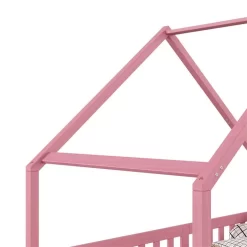 Hausbett CORA In 90 X 200 Cm Aus Massiver Kiefer Mit Rausfallschutz In Rosa -Berühmt Möbel 71353 3