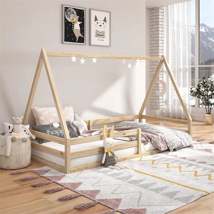 Hausbett SILA In 90 X 200 Aus Massiver Kiefer In Naturfarben 2 Hausbett SILA In 90 X 200 Aus Massiver Kiefer In Naturfarben – Bild 2