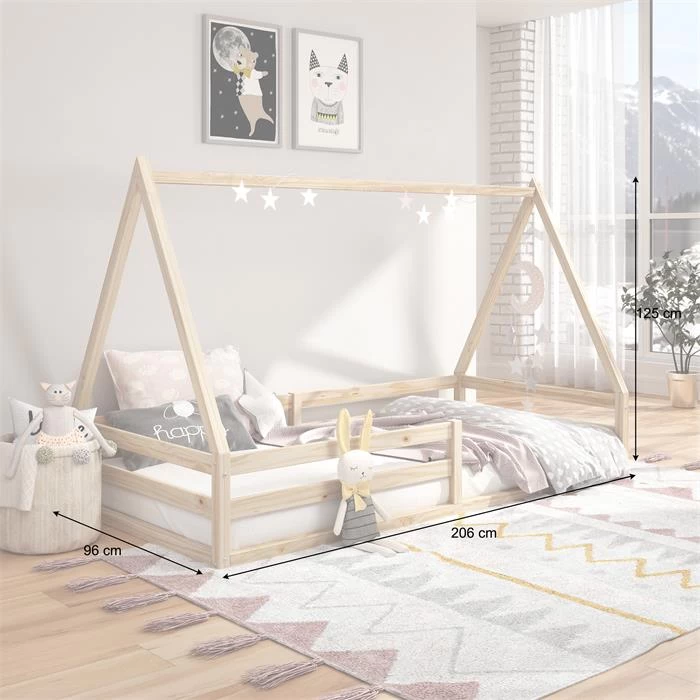 Hausbett SILA In 90 X 200 Aus Massiver Kiefer In Naturfarben 4 Hausbett SILA In 90 X 200 Aus Massiver Kiefer In Naturfarben – Bild 4