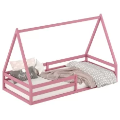 Hausbett SILA In 90 X 200 Aus Massiver Kiefer In Rosa -Berühmt Möbel 71363 2