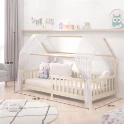 Hausbett NINA In 90 X 200 Aus Kiefer In Natur -Berühmt Möbel 71370 AC2