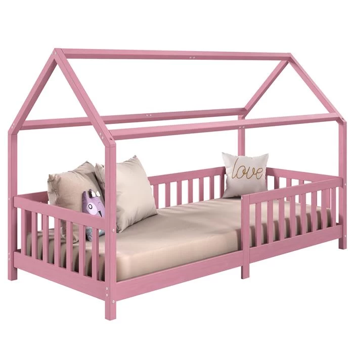 Hausbett NINA In 90 X 200 Aus Kiefer In Rosa 1 Hausbett NINA In 90 X 200 Aus Kiefer In Rosa