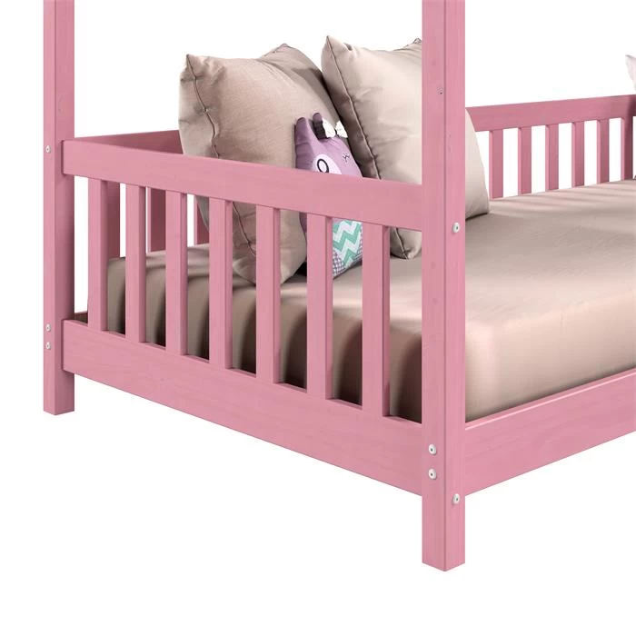 Hausbett NINA In 90 X 200 Aus Kiefer In Rosa 6 Hausbett NINA In 90 X 200 Aus Kiefer In Rosa – Bild 6