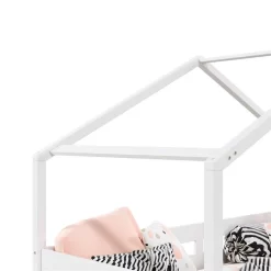 Hausbett ENA 90 X 200 Cm Mit Rausfallschutz Und Zwei Schubladen In Weiß -Berühmt Möbel 71381 3