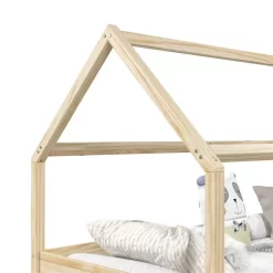 Hausbett CLIA In 90 X 200 Cm Aus Massiver Kiefer Mit 2 Schubalden In Natur -Berühmt Möbel 71390 3