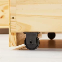 Bett Mit Stauraum MIA 90x190 Cm, Kiefer Natur/weiß -Berühmt Möbel 7142 AC6