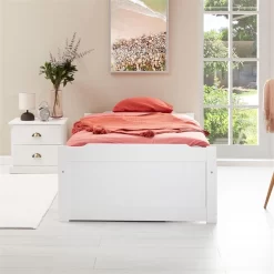 Bett Mit Stauraum MIA 90x190 Cm, Kiefer Weiß 10 Bett Mit Stauraum MIA 90x190 Cm, Kiefer Weiß -Berühmt Möbel 7143 AC1