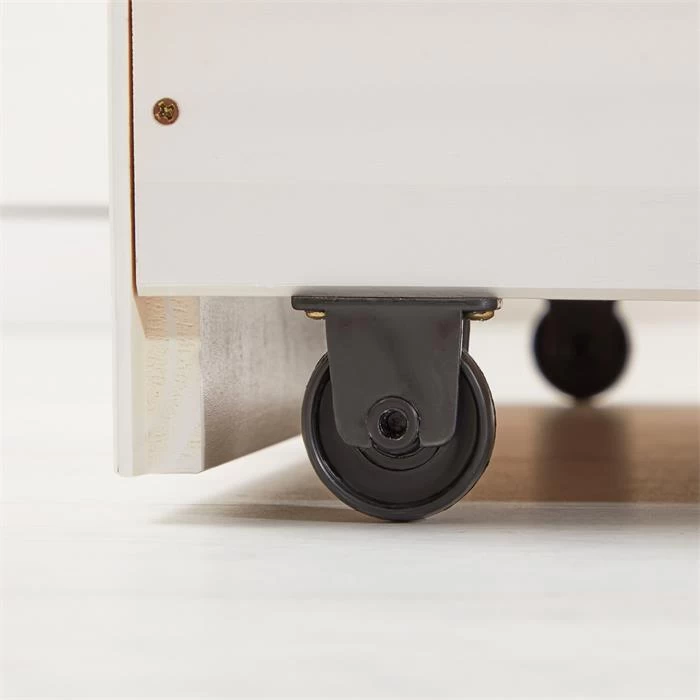 Bett Mit Stauraum MIA 90x190 Cm, Kiefer Weiß 4 Bett Mit Stauraum MIA 90x190 Cm, Kiefer Weiß – Bild 4