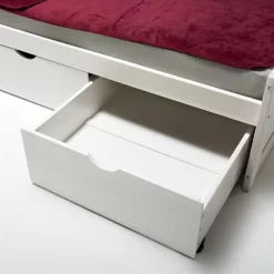 Bett Mit Stauraum MIA 90x200 Cm, Kiefer In Weiß -Berühmt Möbel 7146 2