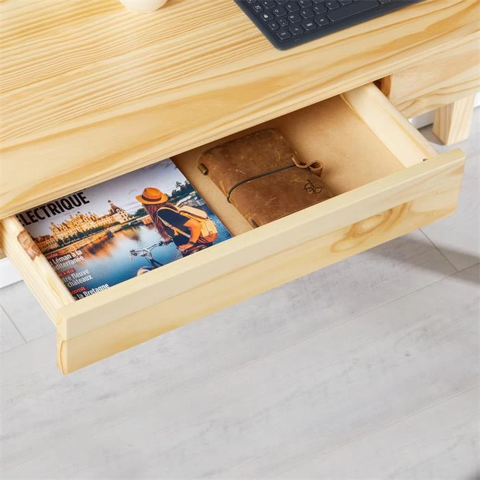 Sekretär LENNOX Mit 3 Nischen Und 2 Schubladen In Natur 5 Sekretär LENNOX Mit 3 Nischen Und 2 Schubladen In Natur – Bild 5