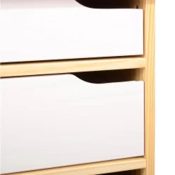 Schreibtisch HUGO In Kiefer Massiv In Natur/weiß Mit 5 Schubladen 7 Schreibtisch HUGO In Kiefer Massiv In Natur/weiß Mit 5 Schubladen -Berühmt Möbel 7211 3