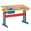 Kinderschreibtisch FLEXI Höhenverstellbar Bunt Lackiert